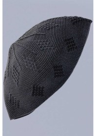 Resim Tezzgelsin 50'li Dokuma Örgü Desenli Takke Kaliteli Namaz Takkesi Siyah 