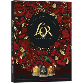 Resim L'OR Advent Calendar Nespresso Uyumlu Alüminyum Kapsül Kahve 24 Adet 