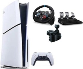 Resim Sony Playstation 5 Slim Cd'li Edition+ G29 Driving Force Yarış Direksiyonu + Shifter 