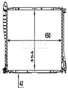 Resim BEHR Mahle Cr288000s (8mk376712-394) Su Radyatoru ( Bmw E38-e39 / M47-m57-m67 ) ( ) Uyumlu 