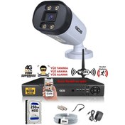 Resim IDS DS-2032HD-WL-SET1-250 1 Kameralı 1080P Full HD 5 MP Sony Lensli Kamera Seti - 2032 