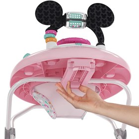 Resim Minnie Mouse Tiny Trek 2'si 1 Arada Yürüteç Katlanabilir Oyuncak İstasyonu 