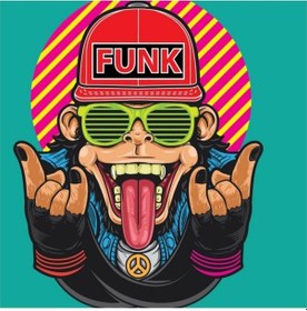 Resim Buffalo Bandana Funk Monkey Siyah 