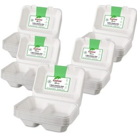Resim Kafem Ekolojik 2 Göz Kapaklı Karton Tabak 25 Li X 10 Paket Koli 