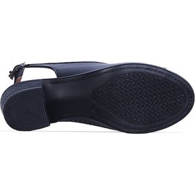 Resim Moda Ayakkabı 549 Kadın 5cm Topuklu Sandalet Ayakkabı Siyah 