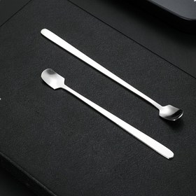 Resim 2 adet Mum Balmumu Karıştırma Kaşığı, 15 cm / 5.90 inç Uzun Saplı Kahve Dondurma Tatlı Karıştırma Kaşıkları Mum Balmumu Eritme Karıştırma Kaşıkları 