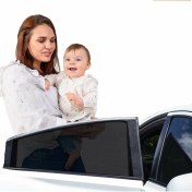 Resim Markaflex 1 Adet Araba Arka Yan Cam Anne Bebek Çocuk Emzirme Perdesi Oto Araç Arka Yan Cam Perde Güneşlik Örtüsü 