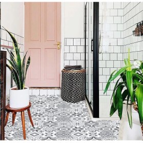 Resim Tink Kendinden Yapışkanlı Geometrik 019 Desenli Pvc Karo 30X30 cm 4'lü 0,36 M2 