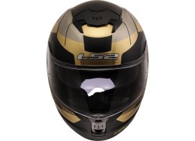 Resim LS2 STREAM 2 ROAD MAT SİYAH-GOLD-GRİ KASK 