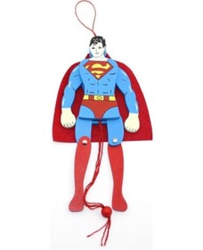 Resim Periboia Ahşap Sallanan Süperman Figürü 