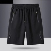 Resim Yaz Yeni Stil Basketbol Şortu Rahat Erkekler İçin, Hızlı Kuruyan Beş Çeyrek Pantolon, Buz İpek Fitness Bol Büyük Pantolon Siyah 