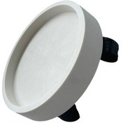 Resim Tongxida Yenilenmiş Dönen Beyaz Çiçek Saksı Tepsisi - Su Toplama Özellikli 22cm 