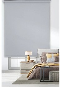 Resim Kidmex Açık Gri Modern Stor Perde Eteksiz 