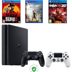 Resim Sony PlayStation 4 Slim 1TB + RDR 2 | NBA2K20 | AC Origins + DualShock 4 