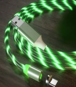 Resim JUDAS Type-c Magnetic Akan Led Işıklı Şarj Kablosu -2mt 
