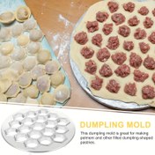 Resim Kullanımı Kolay Alüminyum Mantı Yapıcı - DIY Hamur & Pastalar için 37 Delikli Ravioli Presi, Etli Mantılar için Mükemmel - Temel Mutfak Aleti 