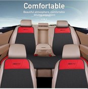 Resim Siyah Araba Koltuk Minderi Butt Deri Keten Keten Yastık Kaymaz Nefes Araba Koltuk Minderi Araba Aksesuarları, Seçenekler: 2pcs Bel Yastığı 