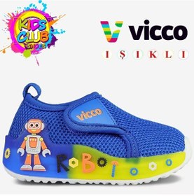 Resim Vicco Jeli İlk Adım Bebek Ortopedik Işıklı Çocuk Spor Ayakkabı Mavi 