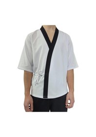 Resim Formteks Sushi Şef Kimono Ceketi Beyaz Siyah 