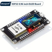 Resim ideaspark® ESP32 Geliştirme Kartı Dahili 2.44 cm OLED Ekran, CH340 Sürücüsü, WiFi+BLE Kablosuz Modül ve Micro USB Arduino/Micropython ile Çalışır 