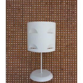 Resim Onay Avize Beyaz Kumaş M-641 Kaplama 2.li Set Yatak Odası Genç ve Çocuk Odası Avize ve Abajur Seti 