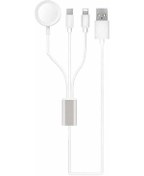 Resim Akıllı Saat 3 İn 1 Lightning-type-c-wireless Usb Şarj Kablosu 