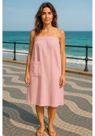 Resim % 100 Pamuklu Laodikeia Sarma Havlu, Duş, Deniz-plaj, Spa Banyo Havlusu Kadın Pembe 