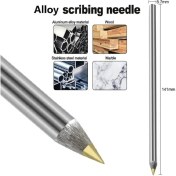 Resim Mingjin Shop 1 Elmas Cam Karo Kesici Karbür Scriber Sert Metal Yazı Kalemi Inşaat Işaretleme Kalemi Çok Fonksiyonlu Aşındırma Markalama Araçları (Yurt Dışından) 