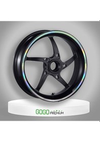 Resim Gogo Lüks Jant Şeridi Seti Hologramlı 7cm X 7m Renkli 
