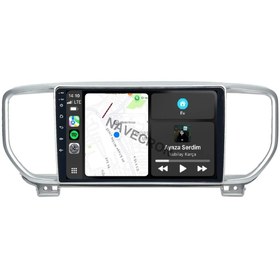 Resim NAVECRON KIA SPORTAGE 2019-21 UYUMLU ANDROID MULTİMEDYA GERÇEK 4/64 KABLOSUZ CARPLAY GERİ GÖRÜŞ KAMERALI 