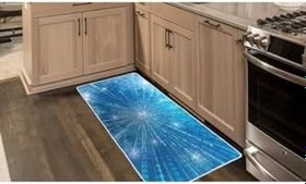 Resim Colorix Carpet Kaymaz Taban Tezgah Önü Mutfak Paspası 75x150 cm No: 663 