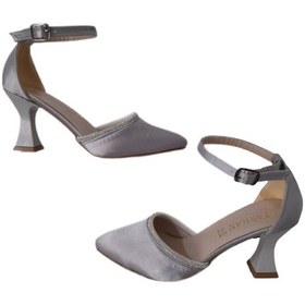 Resim Tarhan Kadın Füme-taşlı Şık Kadeh Topuklu Abiye Ayakkabı Füme 