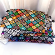 Resim Renkli Boho A4 Dosya Çantası - Retro Mandala Deseni, Ofis veya Okul Kullanımı için Güvenli Elastik Kapanışlı Su Geçirmez ve Yağ Geçirmez Kalem Depolama Çantası, Ofis Malzemeleri | Retro Mandala Tasarımı | Dayanıklı Dosya Çantası 