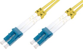 Resim Beek LC-LC Fiber Optik Patch Kablo, 9\u002F125 µ, Singlemode, 3.0mm, Duplex, OS2, LSZH, 10 metre 