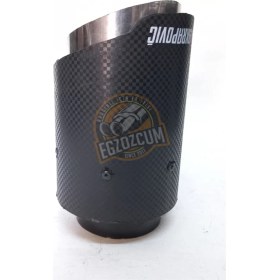 Resim 76 Mm. Içi Krom Tek Çıkış Akrapoviç Egzoz Ucu 1 Adet Eksoz Çıkışı 