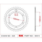 Resim Yamaha FZ 8 N RK Çelik Arka Dişli B5610-46 (2010-2016) 