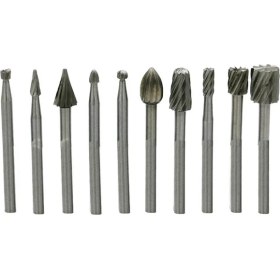 Resim Liscop 10 Adet/takım Dayanıklı Kullanım Yüksek Hızlı Çelik Dönen Taşlama Gravür Kafaları Aracı (Yurt Dışından) 