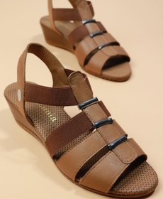 Resim Mammamia - D23ys-1310 Taba Renk Dolgu Topuk Anne Sandalet 
