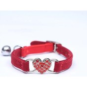 Resim Soulader Kedi Tasması Yavru Kedi Yaka Boyun Tasması Kedi Yavrusu Kalp Çan Künye İsimli Kedi Tasmaları Köpek Tasması Küçük Köpek Chihuahua Evcil Hayvan Malzemeleri 