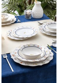 Resim Acar Hillary 6 Kişilik 24 Parça Porselen Yemek Takımı 