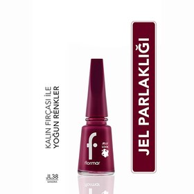 Resim Flormar Jelly Look Yoğun Pigmentli ve Jel Görünümlü Oje JL38 Sangria 