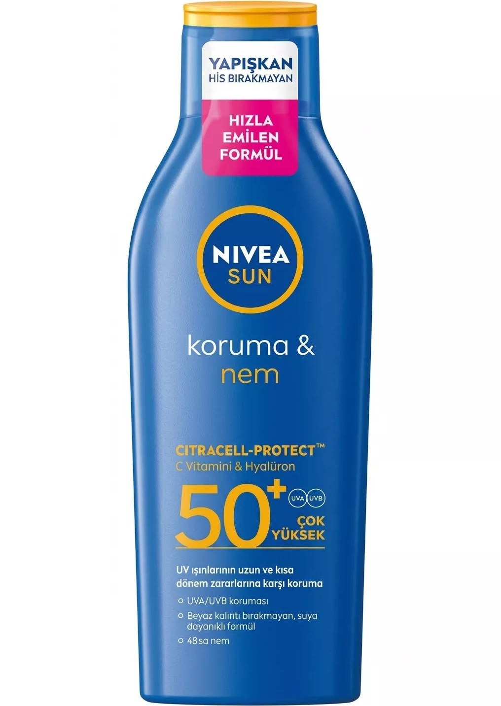 Nivea Sun Koruma ve Nem Güneş Losyonu Spf 50+ Nemlendirici Güneş Kremi, Çok Yüksek Koruma 200 ml Fiyatı ve Özelliklerı - Badem