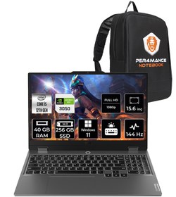 Resim Lenovo LOQ i5 12450HX 40GB 256GB SSD RTX3050\u002F6GB 95W 144Hz FHD 15.6\ W11H Gaming Laptop & PER4 ÇANTA 