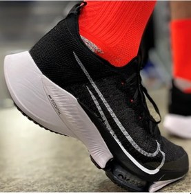 Resim Nike Air Zoom Tempo Next Flyknit Running Shoes Erkek Koşu Ayakkabısı Siyah 
