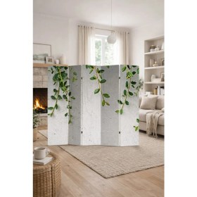 Resim Artavessa Dekoratif 5 Kanatlı Dijital Baskılı Kanvas Paravan - Seperatör - 200X180 cm - Model 11 