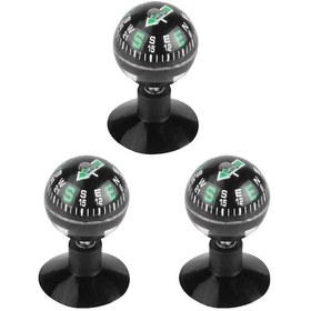 Resim 4,5cm Vantuzlu Pusula Siyah 3 Adet 