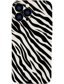 Resim mooodcase Iphone 13 Pro Uyumlu Zebra Pattern Kamera Lens Korumalı Darbe Emici Silikonlu Lansman Kılıf 