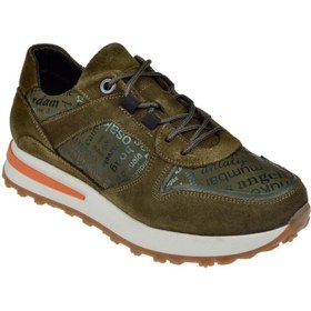 Resim pullman Hakiki Deri Kadın Spor Ayakkabı VOY-9386 HAKİ SÜET 