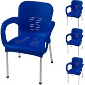 Resim Onurçeşitpazari Comfort Aliminyum Ayaklı Mavi 3 Adet Sandalye Mavi 