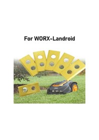 Resim Ebitda Worx Landroid Robotik Çim Biçme Makinesi İçin 36 Adet Paslanmaz Çelik Yedek Bıçaklar, 36x18x0.9mm Gümüş Yedek Parça 